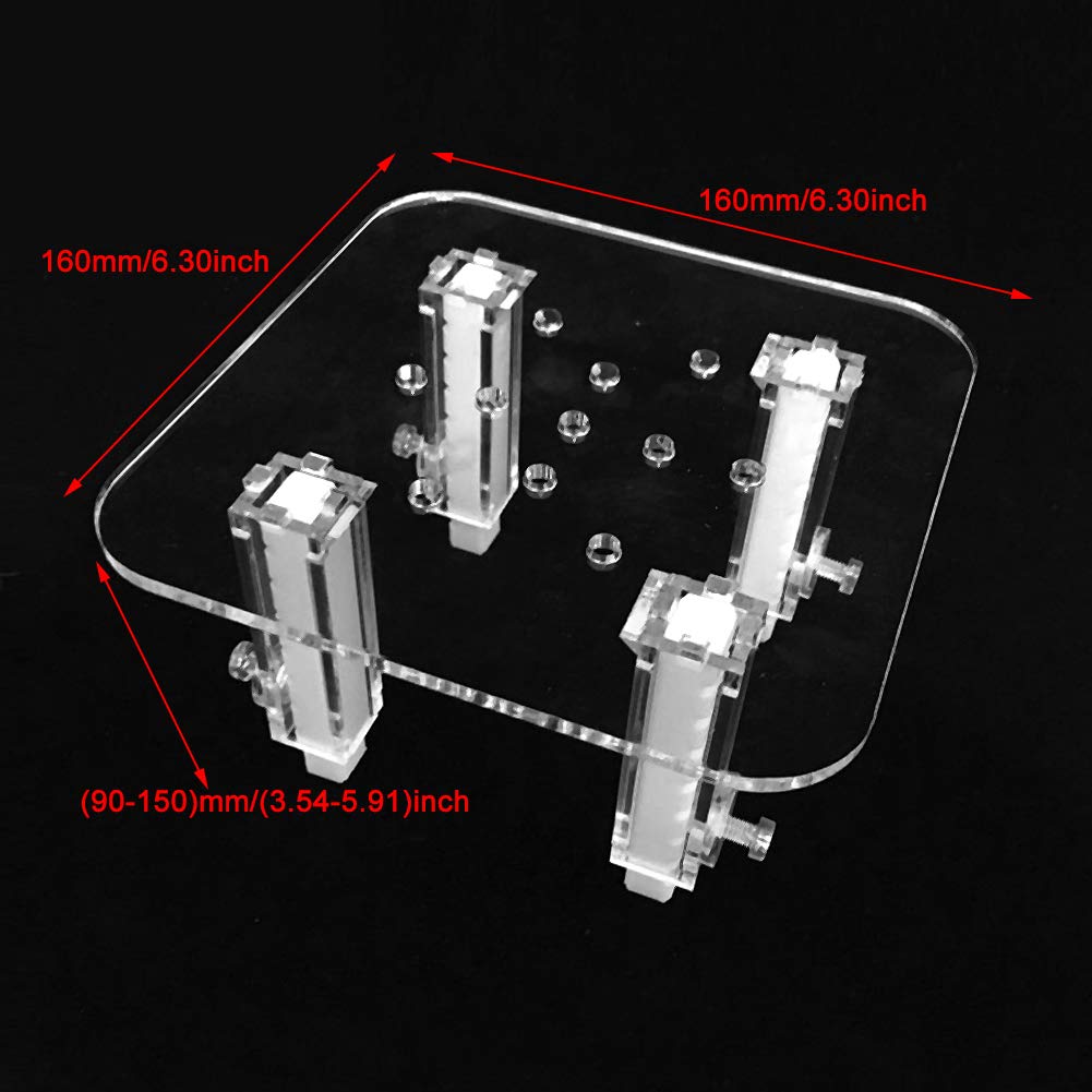Jazar Acrylic Protein Skimmer Stand Bracket - Small Heightening Accessory for Protein Separator | Perfect for Saltwater Aquarium & Reef Tank Setup