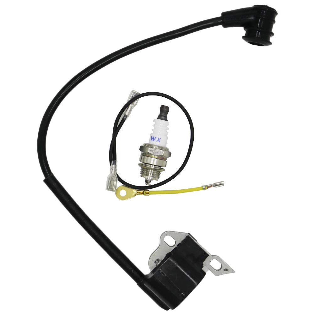 High Performance Ignition Coil Module with Spark Plug Compatible for Stihl MS200T 020T MS200 Chainsaw - Replacement Part #0000 400 1306 - Perfect for Chainsaw Repair & Maintenance