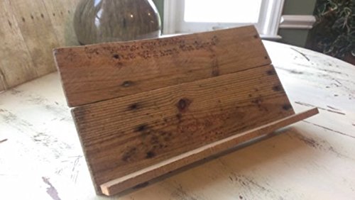 Rustic Wooden iPad Stand for Kitchen - Adjustable Cookbook Holder & Bible Stand - Perfect for Cooking, Baking, and Reading Recipes - Home Decor Gift Idea