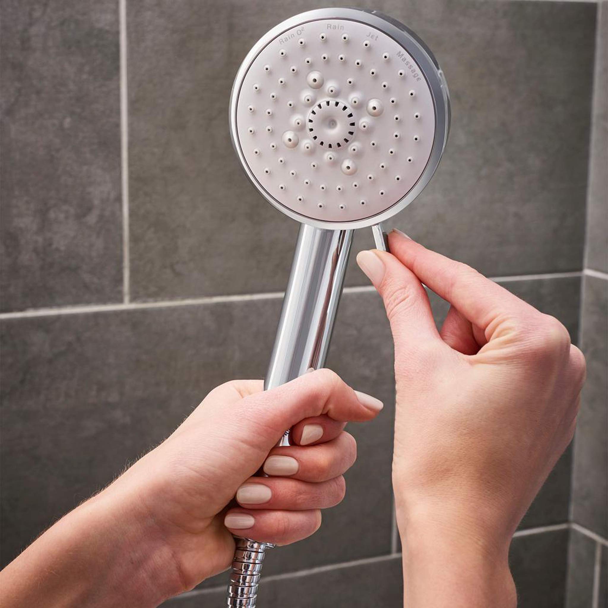 High Pressure Shower System 1.75 GPM - Water Saving Rainfall Shower Head with Handheld Spray - Perfect for Bathroom Renovation & Spa-Like Shower Experience