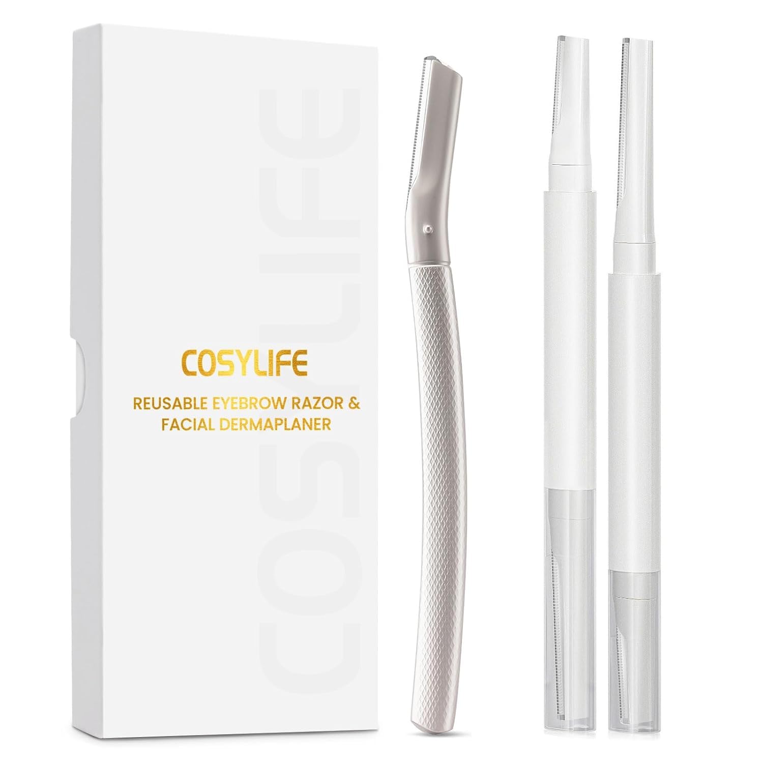 Professional Dermaplaning Tool for Face Exfoliation - Eyebrow Razor & Peach Fuzz Remover for Women | At-Home Facial Hair Removal & Skin Smoothing | Perfect for Pre-Makeup Prep & Skincare Routine