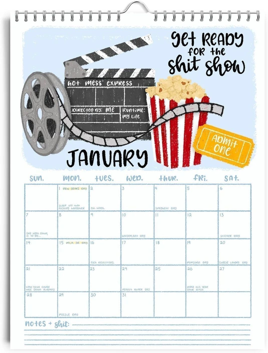 2025 Advent Calendar for Friends - Fun Monthly Hanging Planner with Humorous Gag Gifts | Perfect for Office Decor, Whiteboard Scheduling & Holiday Countdowns