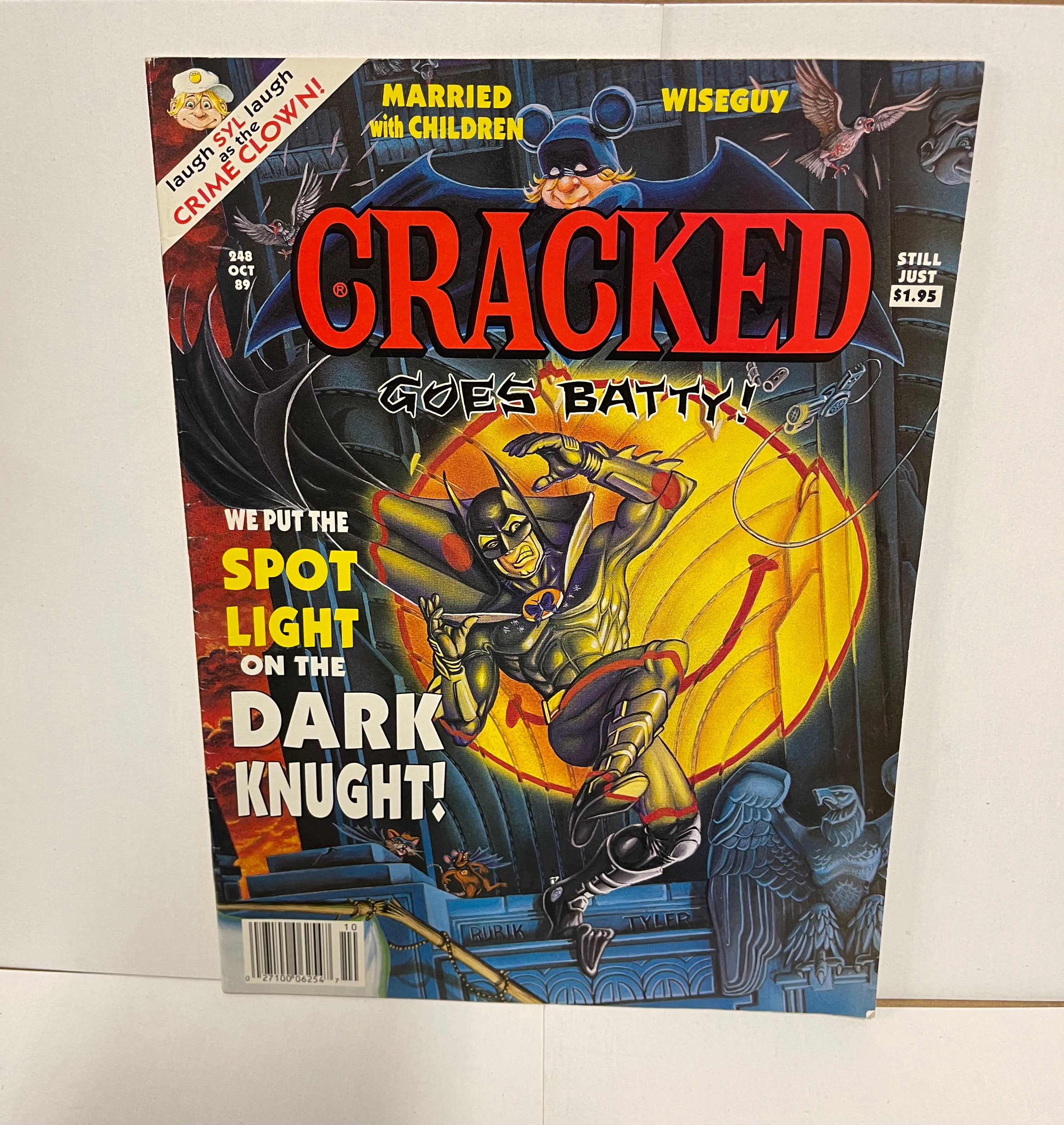 Vintage 1989 Batman Parody Magazine - Rare Collectible Comic Book for DC Fans & Pop Culture Enthusiasts | Perfect for Comic Conventions, Themed Parties & Batman Memorabilia Collections