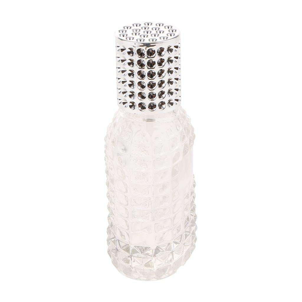 Premium 50ml Pineapple-Shaped Portable Glass Perfume Bottle with Silver Spray - Travel-Friendly, Refillable & Elegant for Women, Gifts, Home & Office Use
