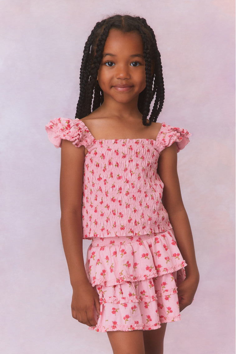 Caspia Top for Girls - Stylish & Comfortable Girls Blouse for School, Playdates & Everyday Wear