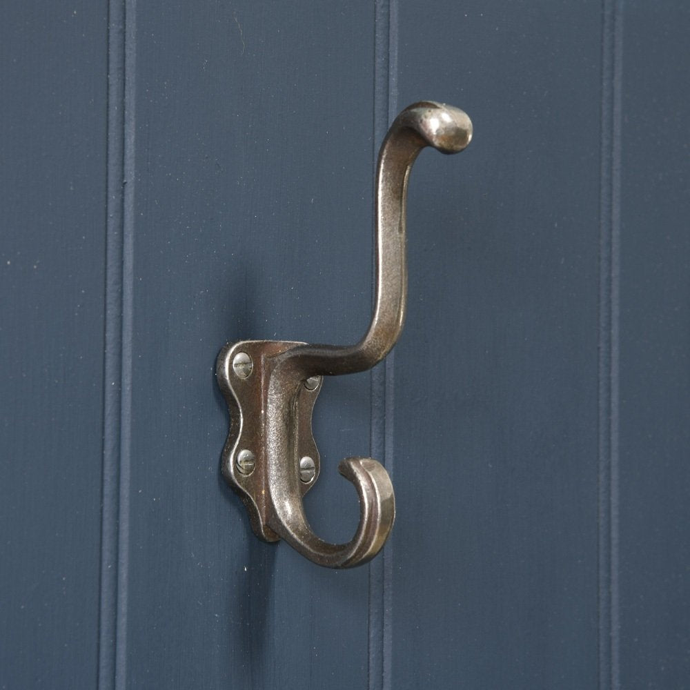 Olifans Double Coat Hook - Heavy Duty Cast Iron Wall Hooks for Jackets, Hats & Bags - Perfect for Entryway, Mudroom & Bathroom Organization