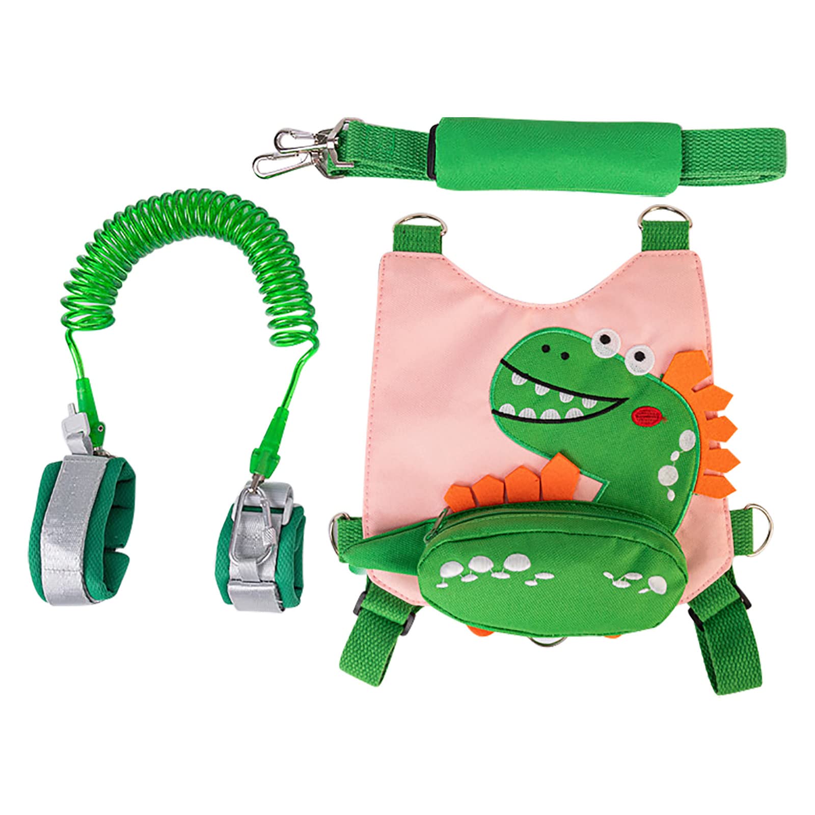 Dinosaur Toddler Leash - Adjustable Safety Wrist Strap for Kids, Anti-Lost Walking Belt for Toddlers 1-3 Years - Perfect for Travel, Shopping & Outdoor Adventures