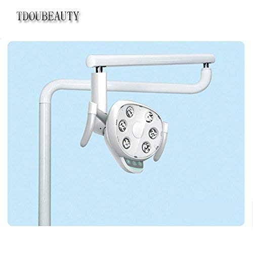 CX249-23 Professional LED Shadowless Dental Light with 6 High-Power Bulbs - Touch Button & Sensor Dual Control - 22MM Adjustable for Dental Clinics, Oral Surgery & Teeth Whitening Procedures