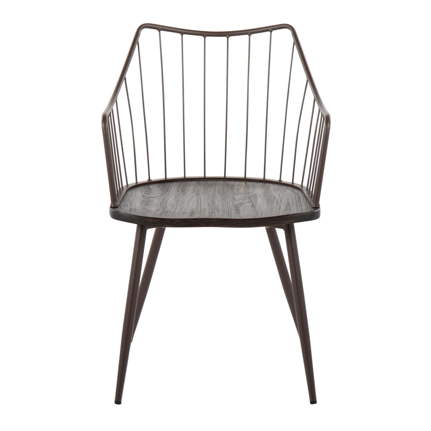 LumiSource Winston Wood Dining Chair - Farmhouse Style Kitchen Chair for Dining Table | Sturdy & Comfortable Seating for Home, Restaurant, and Office Use