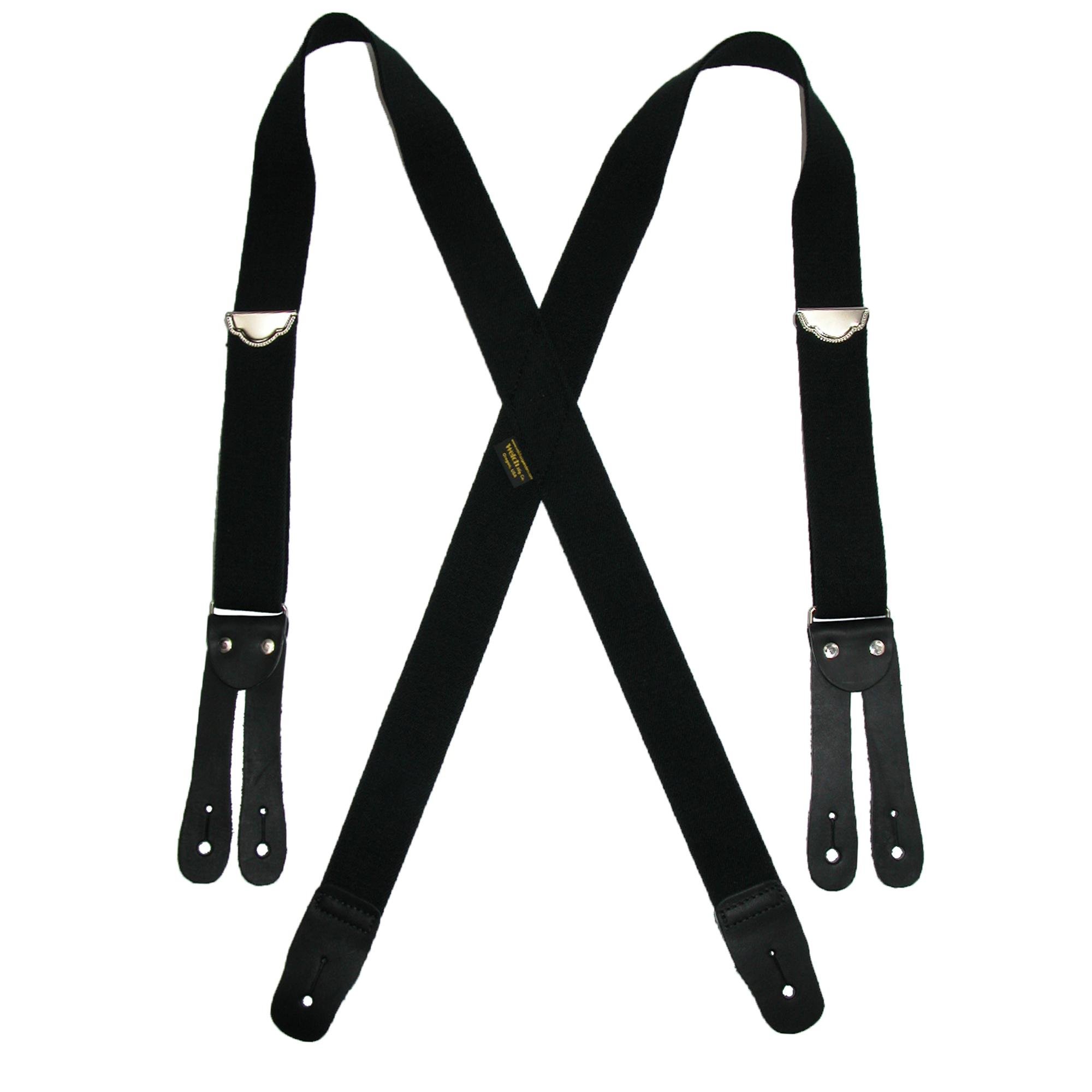 Welch Men's Big & Tall Elastic Button End Double Face Suspenders - Adjustable Comfort for Formal & Casual Wear - Perfect for Suits, Pants & Work Attire