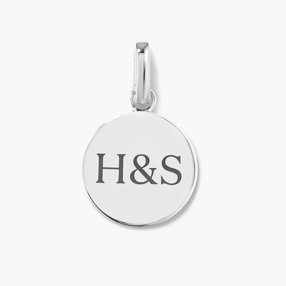 Personalized Silver Maxi Engravable Disc Pendant - Custom Name Necklace for Women, Gift for Mom, Wife, Girlfriend - Perfect for Anniversaries, Birthdays & Special Occasions