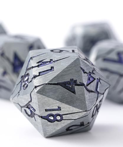 Matte Silver Blue Purple Cracks