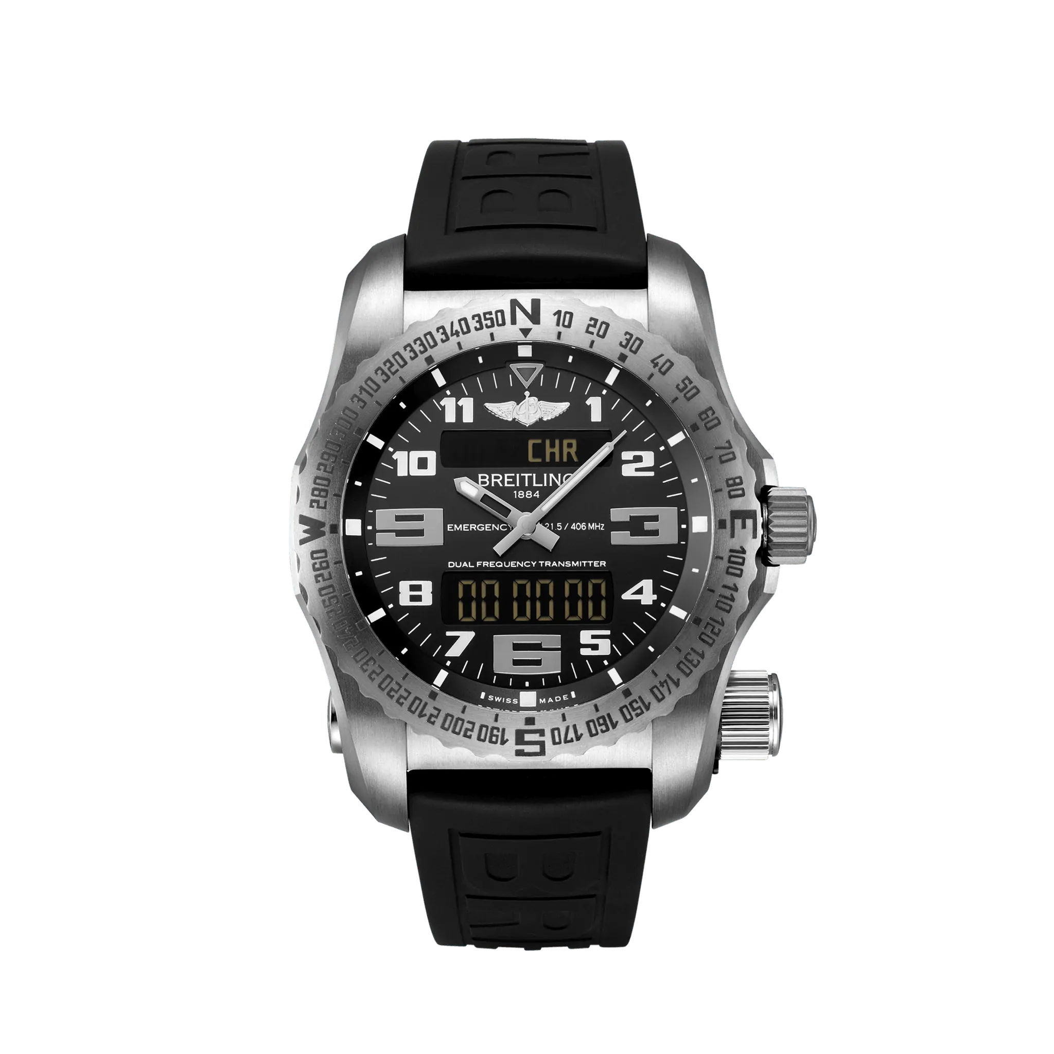 Breitling Professional Emergency 51 Titanium Men's Luxury Watch - Pilot & Outdoor Adventure Chronograph for Emergency Situations