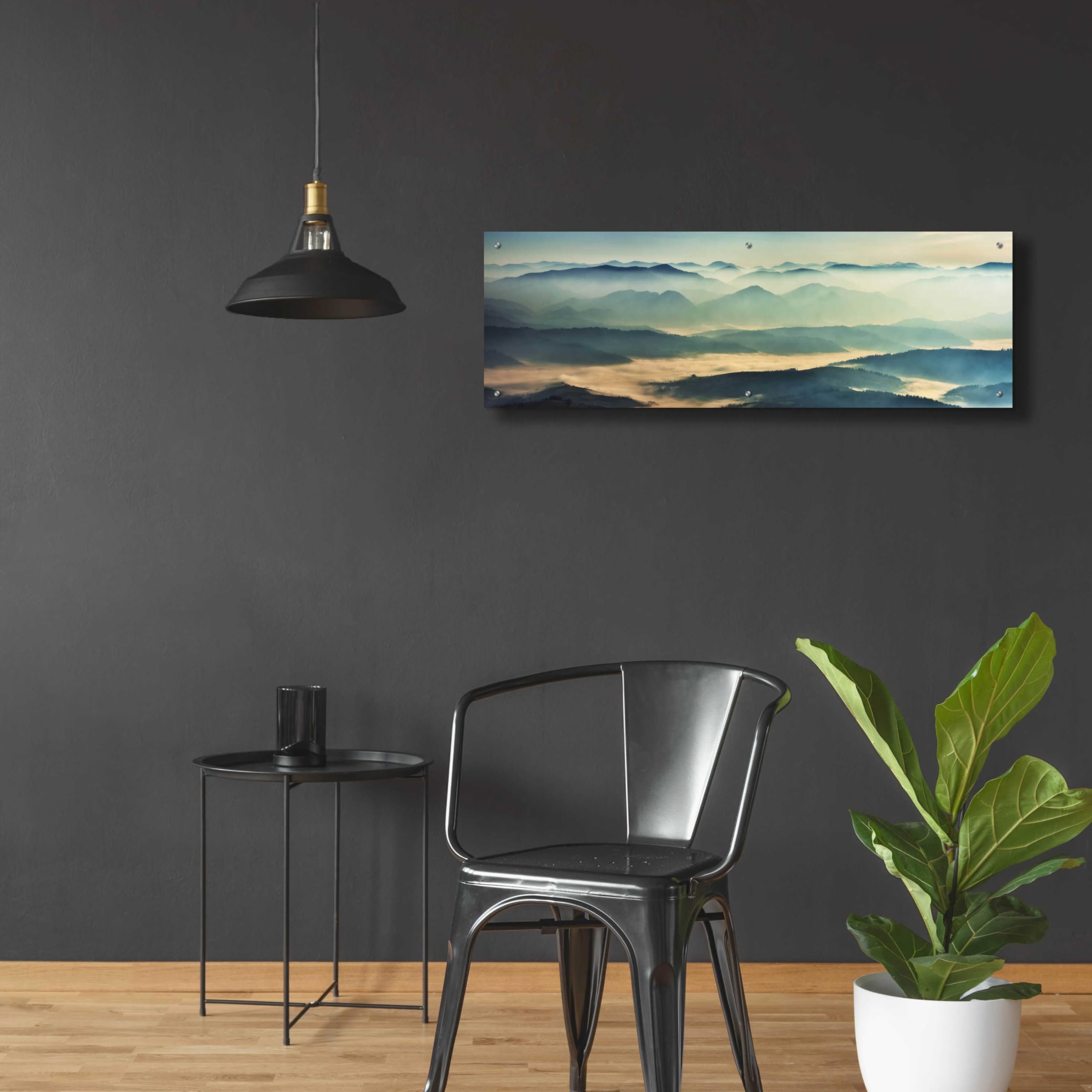 Epic Art 'The Unknown' by Epic Portfolio - Premium Acrylic Glass Wall Art Painting 48x16 Inches - Modern Home & Office Decor for Living Room, Bedroom, or Gallery Display