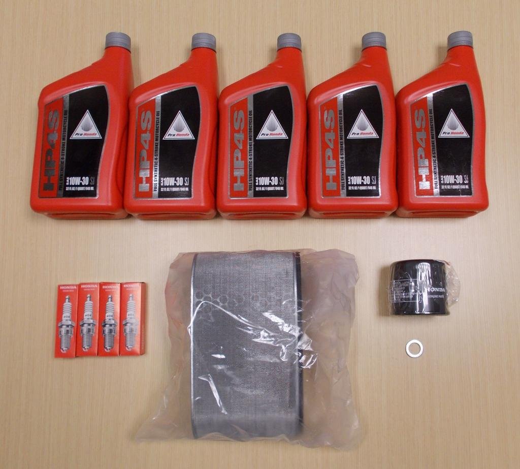 2003-2013 Honda ST1300 ST 1300 Full Synthetic Oil Change & Tune-Up Kit - Complete Engine Maintenance Package for Smooth Motorcycle Performance