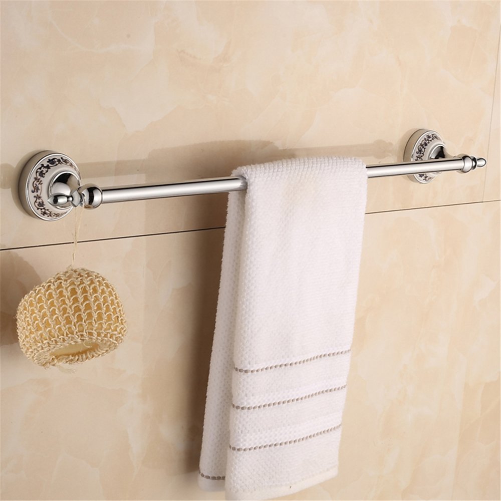Stainless Steel Towel Bar Rack - Bathroom Shelf for DIY & Home Decor