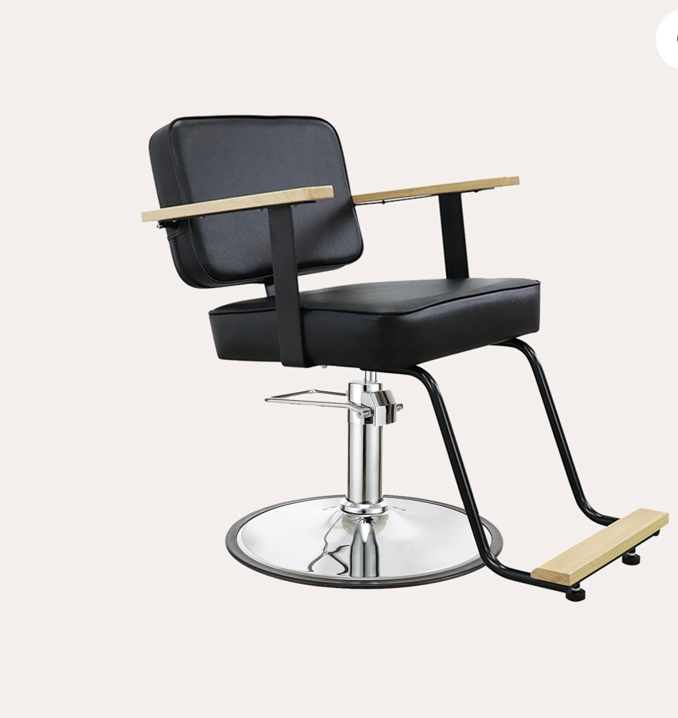Premium Hazel Salon Chair for Hair Styling & Barbering - Ergonomic Adjustable Beauty Salon Chair with Hydraulic Lift - Perfect for Hairdressers, Barbers & Salon Professionals