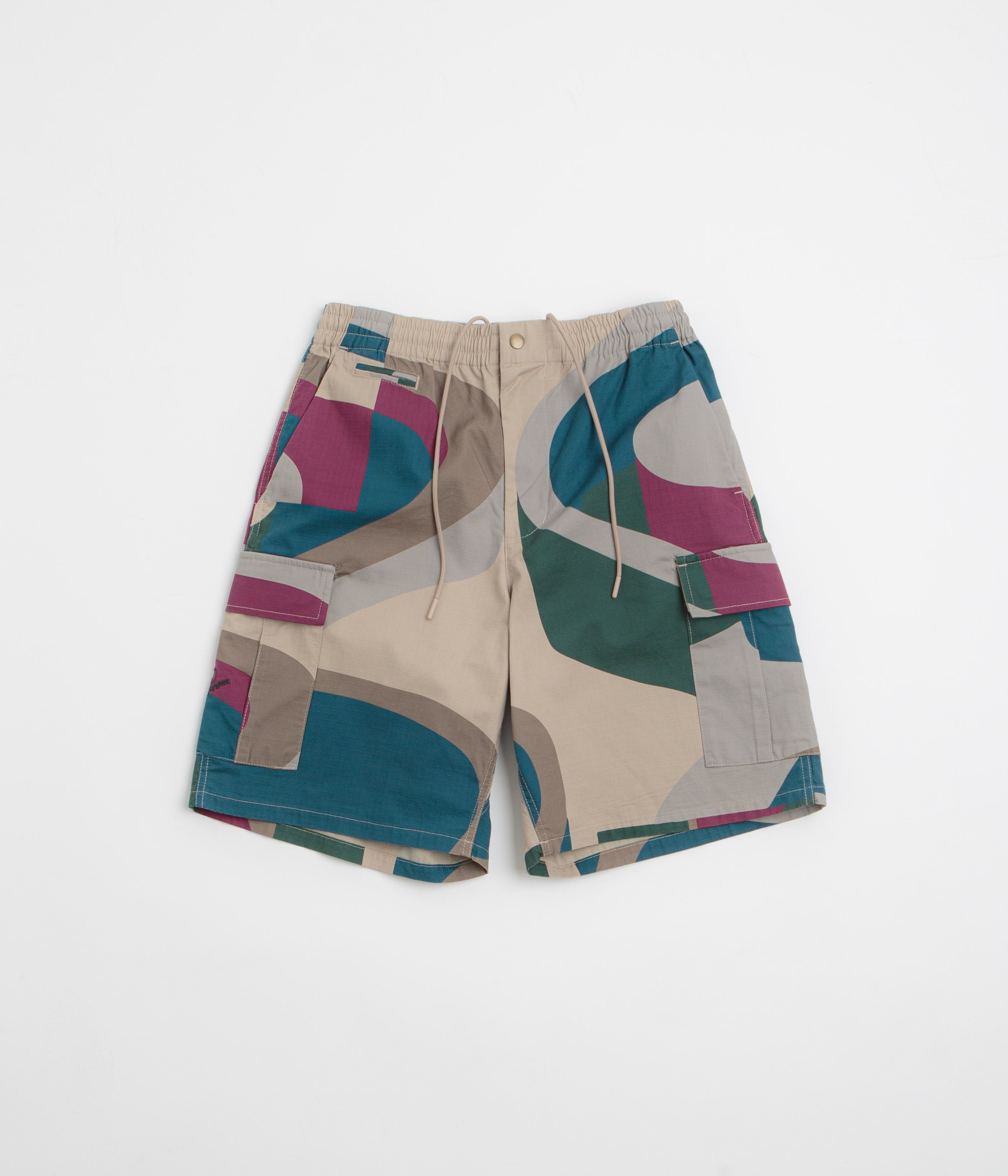 Parra The Wall Camo Shorts - Men's Casual Camouflage Swim Trunks for Beach, Pool & Summer Outdoor Activities