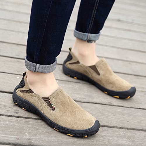 **Eliogn Men's Slip-On Hiking Loafers - Comfortable Non-Slip Outdoor Walking Shoes for Men - Perfect for Hiking, Travel & Casual Wear**