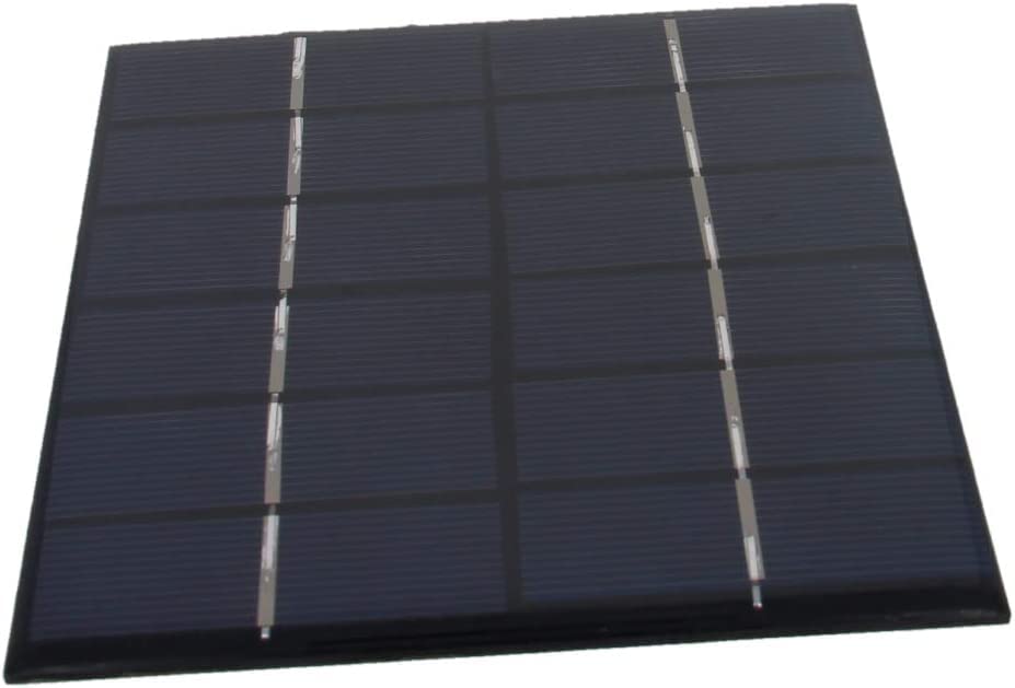 6V 2W Mini Solar Panel - Polycrystalline Solar Cell for DIY Solar System, Light Electric Toys, and Solar Battery Charger (5.35