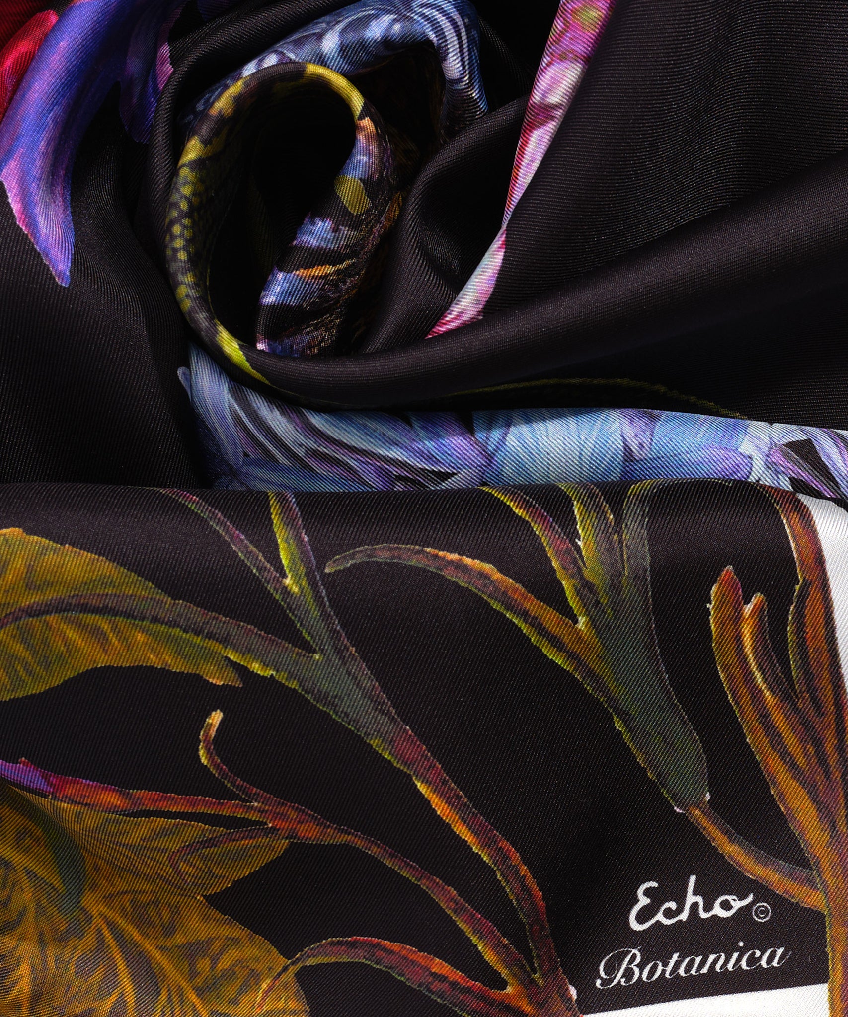 Botanica 35 Silk Square Scarf - Premium Fashion Accessory for Women, Elegant Floral Print Shawl - Perfect for Office, Party & Special Occasions