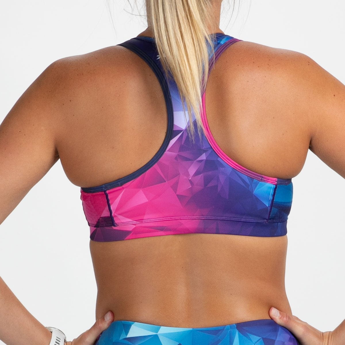 Women's Limited Edition Tri Bra with Crystal Embellishments - Perfect for Yoga, Workouts, and Active Lifestyles
