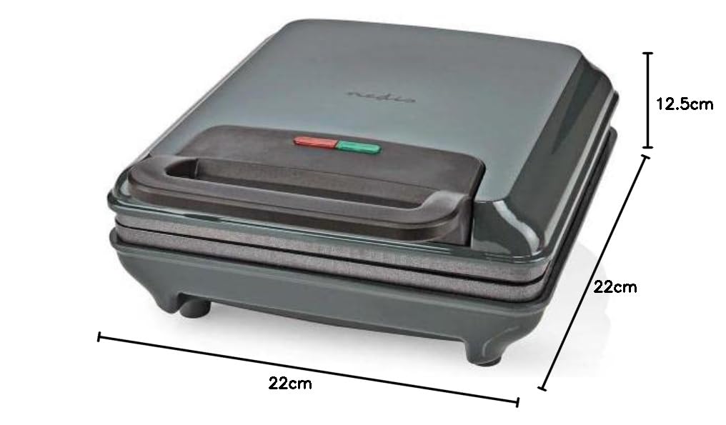 Belgian Waffle Maker - 22 x 12.5 cm - 1200W - Automatic Temperature Control - ABS/Aluminum - Perfect for Breakfast, Brunch & Family Gatherings