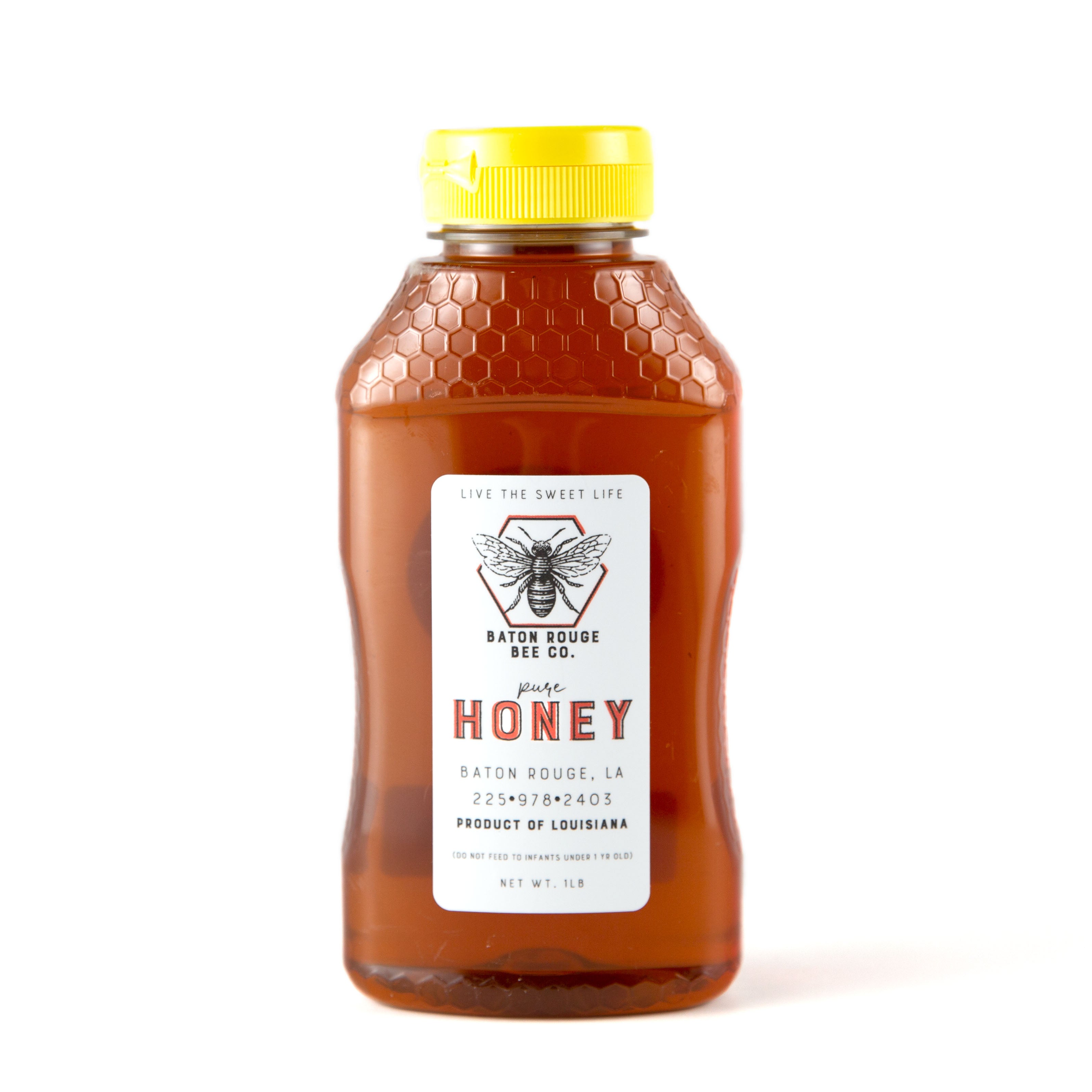 Pure Raw Honey from Baton Rouge Bee Co. - Natural, Unfiltered & Delicious - Perfect for Tea, Baking & Healthy Snacks