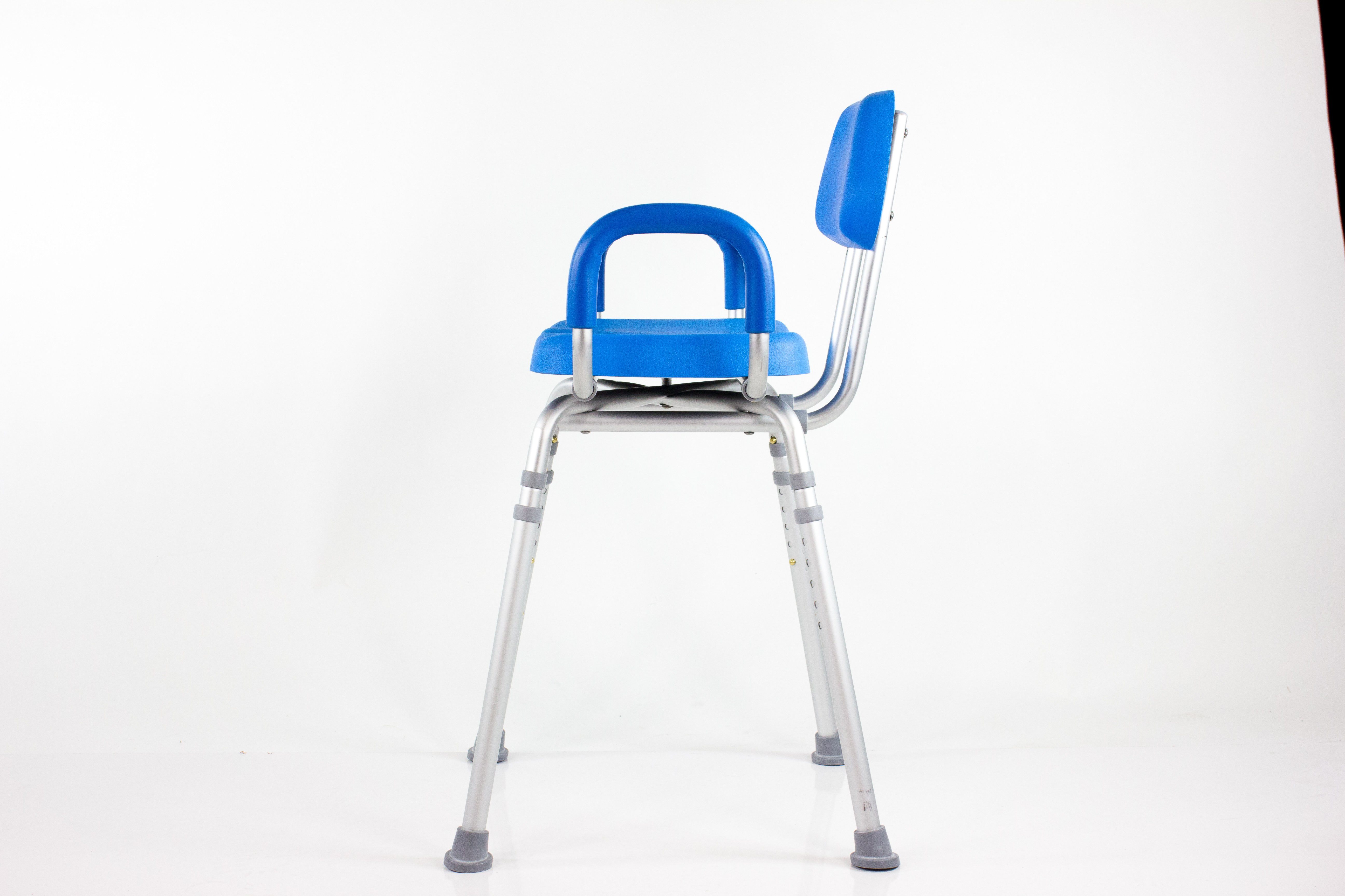 Platinum Health HIP CHAIR APEX - Adjustable Height & Angle Padded Shower Chair for Elderly & Disabled - Non-Slip Bath Seat for Safe Showering & Bathroom Use