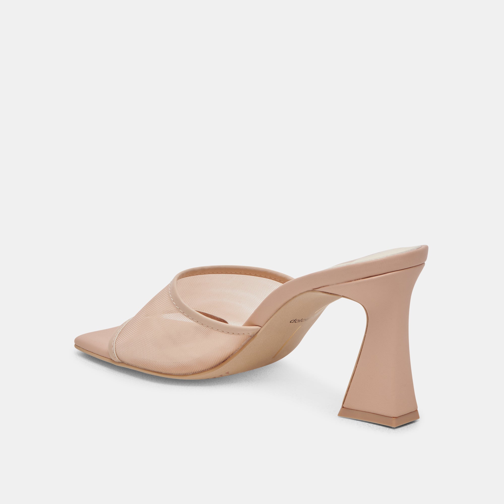 NARDA Women's Blush Mesh High Heels - Elegant Pointed Toe Stiletto Pumps for Parties, Weddings & Evening Events