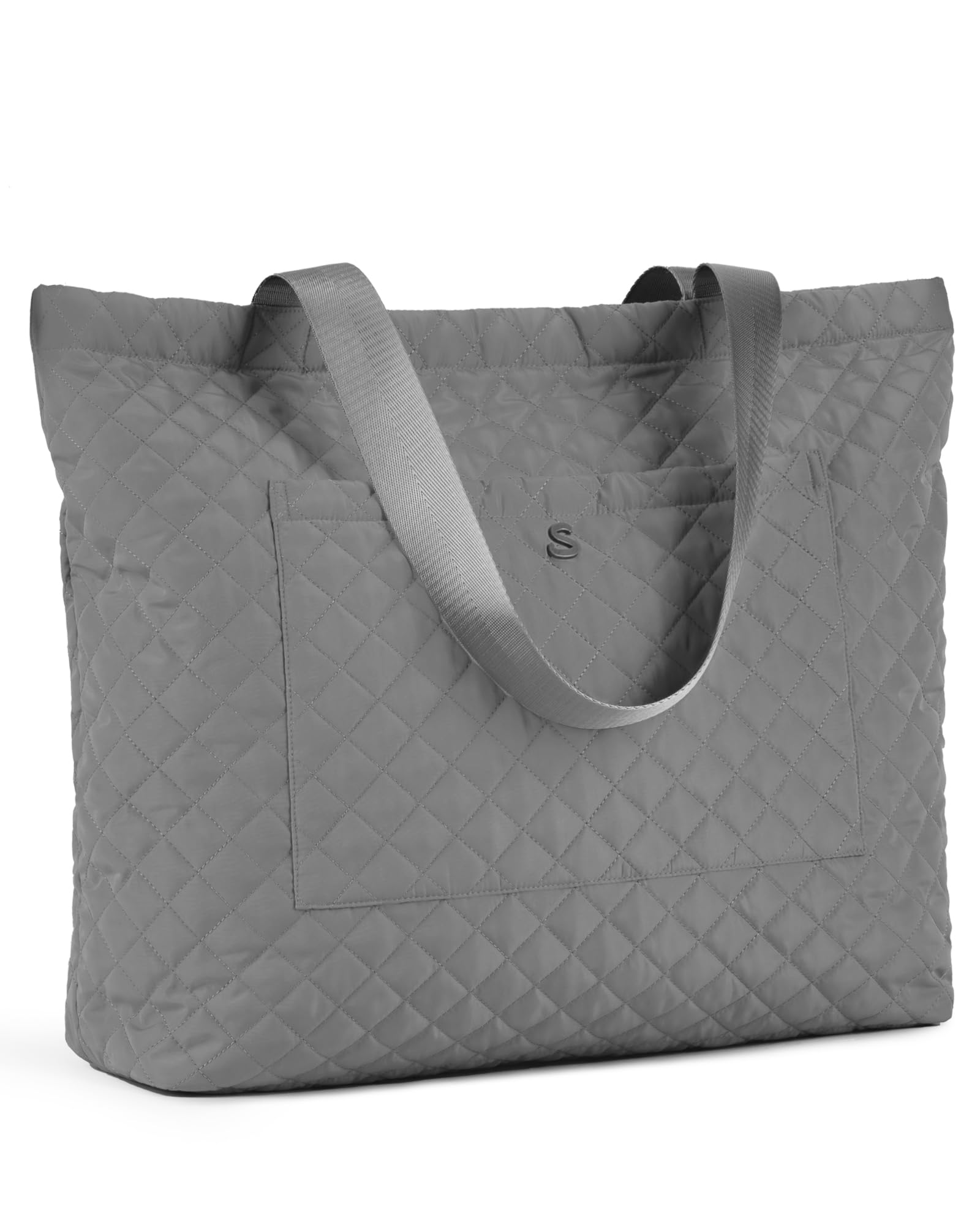 SATINSAINT Large Quilted Tote Bag for Women - Lightweight Travel, Work, Gym & Casual Carry-All - Perfect for Business Trips, Shopping & Everyday Use