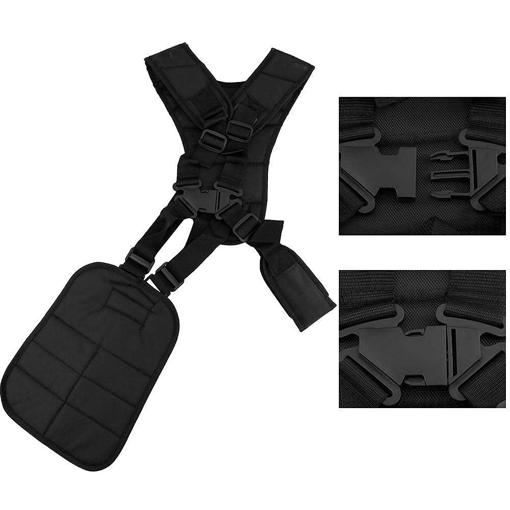 Comfortable Padded Double Shoulder Harness Strap for Grass Trimmer & Brush Cutter - Adjustable Nylon Belt (11.0 x 8.2 Inch) - Perfect for Landscaping, Gardening & Yard Maintenance