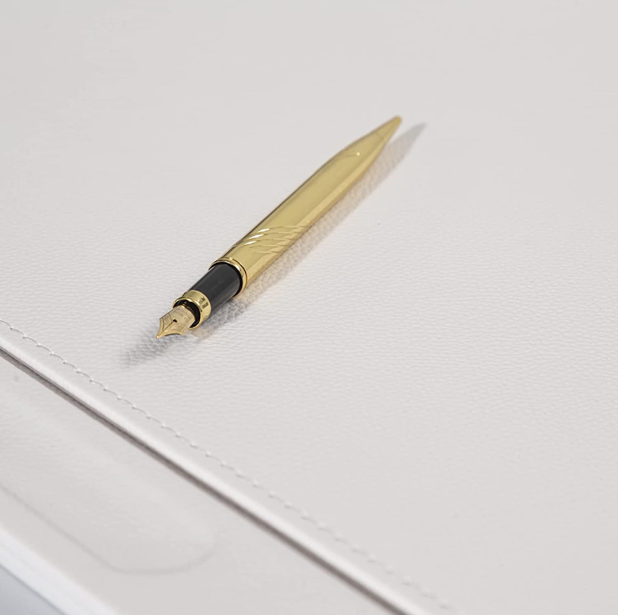 Premium MOOGCO Bonded Leather Desk Organizer Set - Stylish Office & Home Desk Accessories with Pen Holder, File Organizer & Letter Tray - Perfect for Workspace Organization, Executive Gifts & Home Office Decor