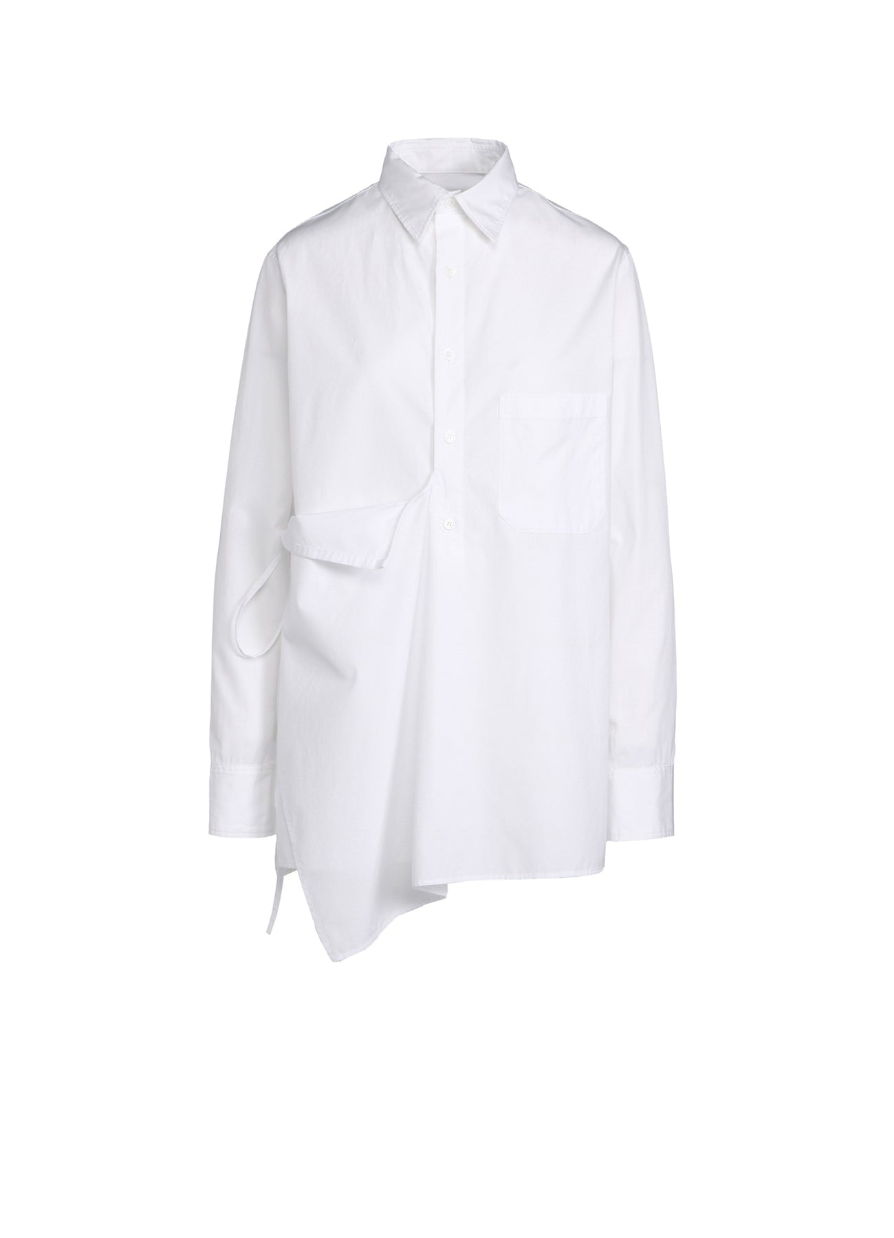 Premium Cotton Broad Cloth Draped Shirt for Women - Soft & Breathable Oversized Button Down Blouse - Perfect for Casual Wear, Office & Date Nights