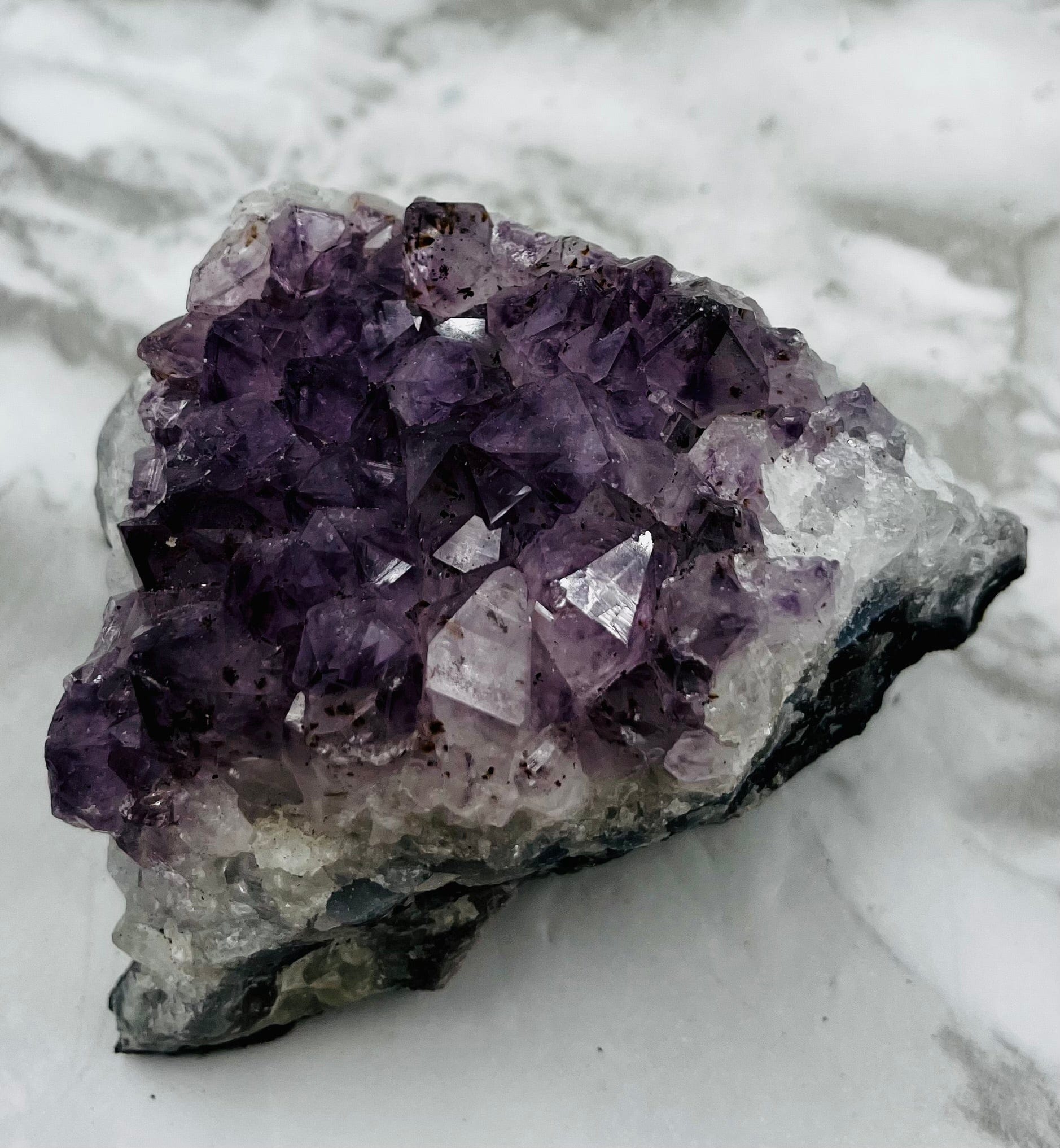 Natural Amethyst Cluster Specimen - Raw Purple Crystal Healing Stone for Meditation, Home Decor & Spiritual Gifts | Perfect for Reiki, Feng Shui & Crystal Collectors