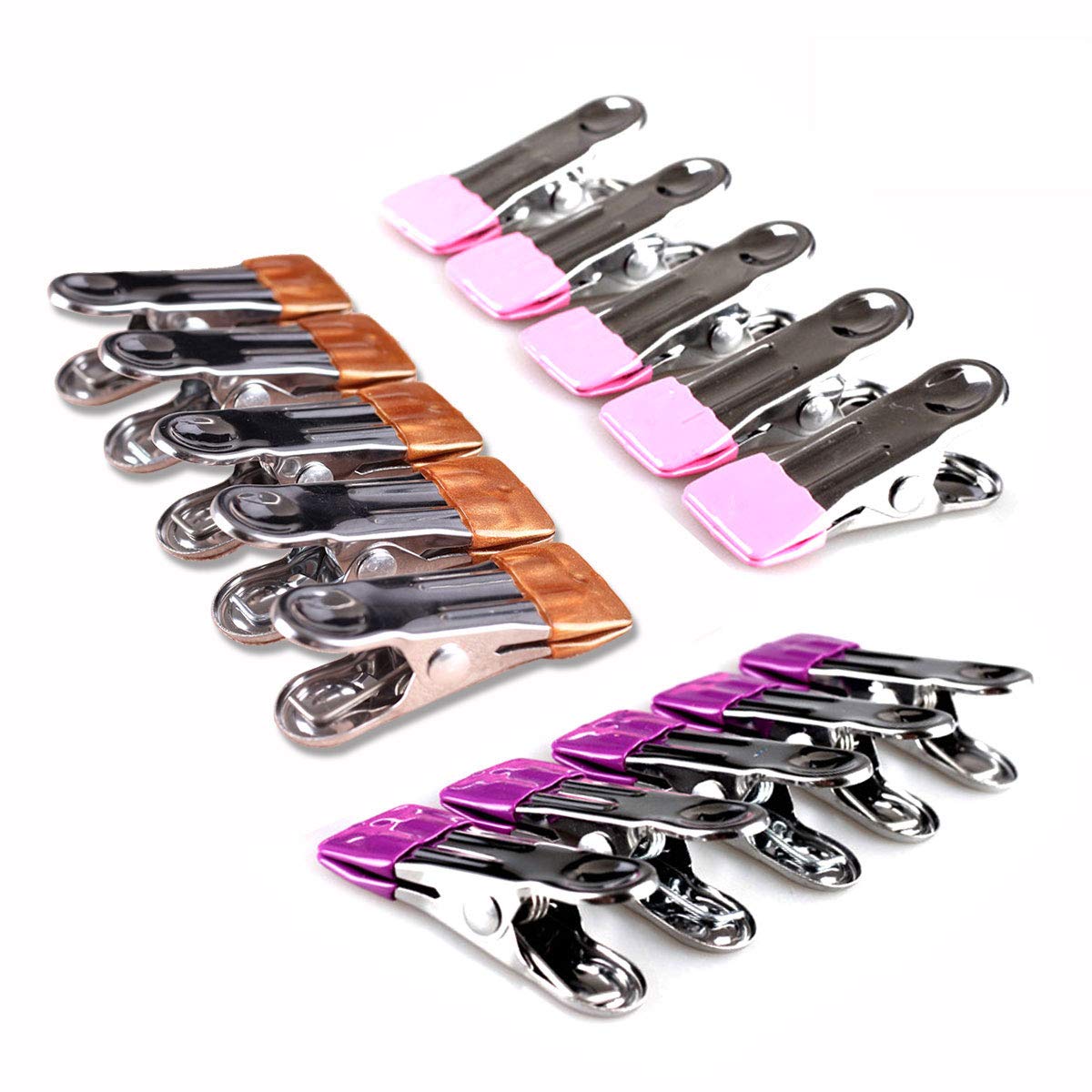 30 Pack Stainless Steel Clothes Pins - Heavy Duty Metal Clips for Beach Towels, Pool Covers & Hanging Laundry | Rustproof Clothespins for Outdoor, Travel & Home Use