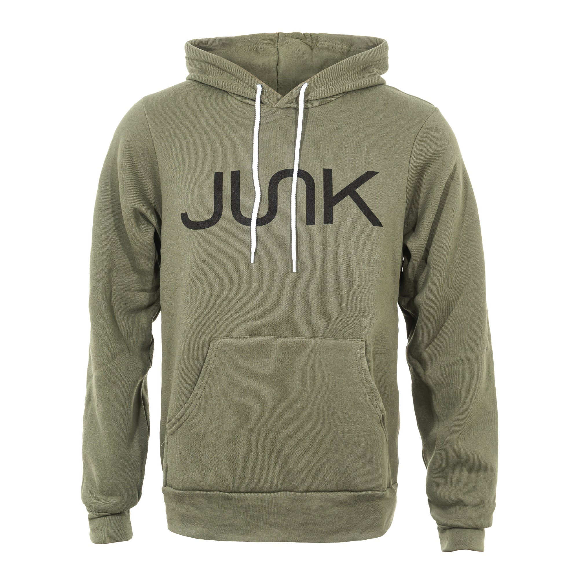 JUNK Military Green Hoodie for Men - Stylish & Comfortable Pullover for Outdoor Activities, Casual Wear & Street Fashion