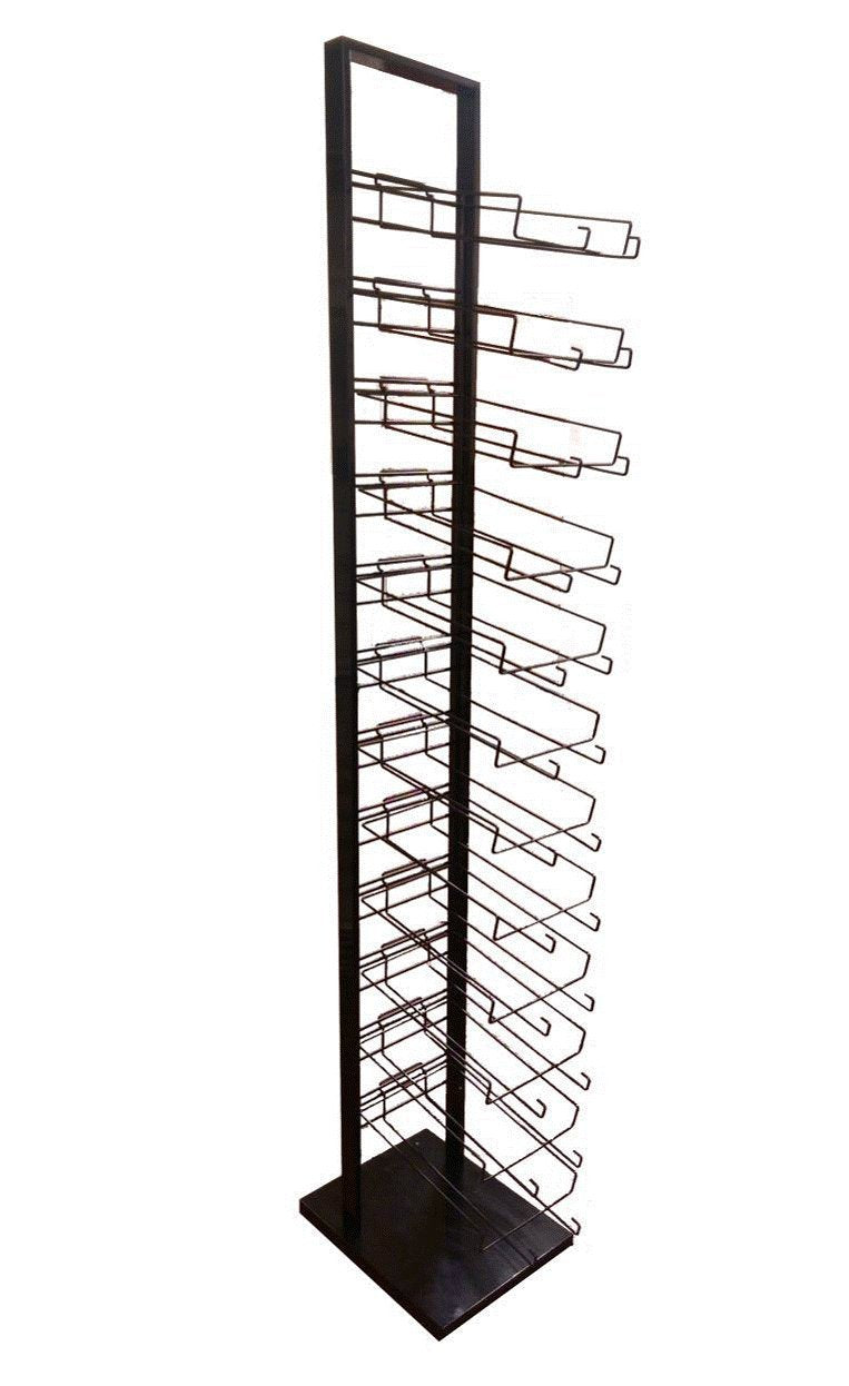 12-Tier Black Hat Display Rack for Closet Organization - Perfect for Retail Stores, Boutiques & Home Hat Collection Storage