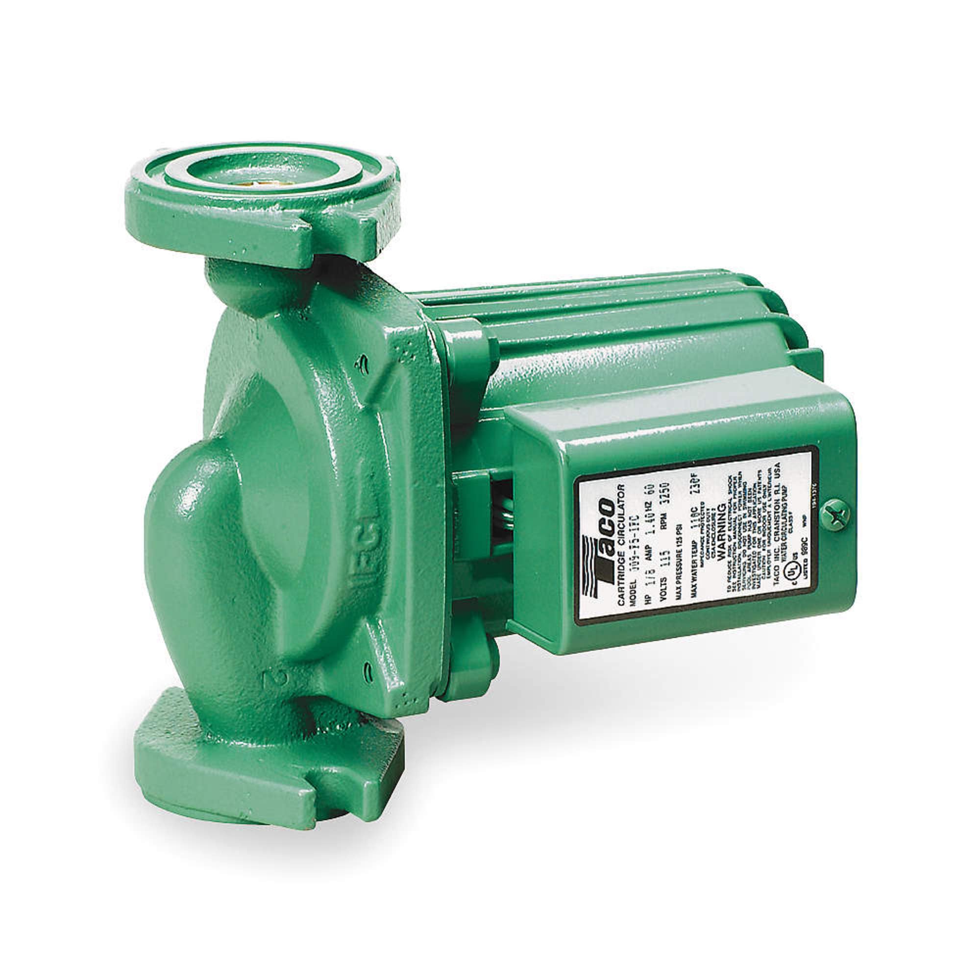 Premium Taco 009-F5-IFC Cast Iron Circulator Pump with IFC Technology - High Efficiency Water Circulation for Hydronic Heating & Cooling Systems