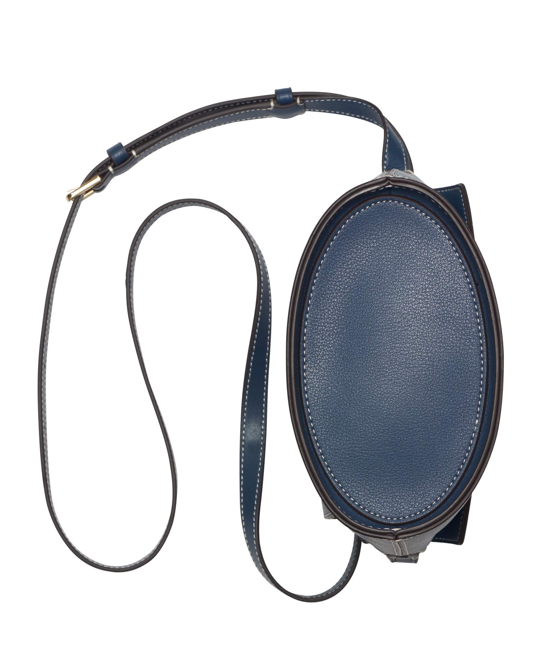Calvin Klein Statement Series Lock Flap Daytona Leather Crossbody Bucket Bag for Women | Fashionable Shoulder Purse for Work, Travel & Everyday Use