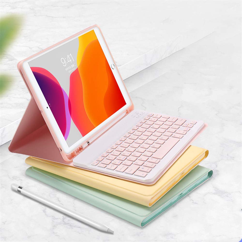 Premium Bluetooth Keyboard Case for iPad Air 13-inch M2 (2024) & iPad Pro 12.9-inch (3rd-6th Gen) - Detachable Cute Yellow Keyboard Cover with Multi-Device Connectivity | Perfect for Work, Study & Travel