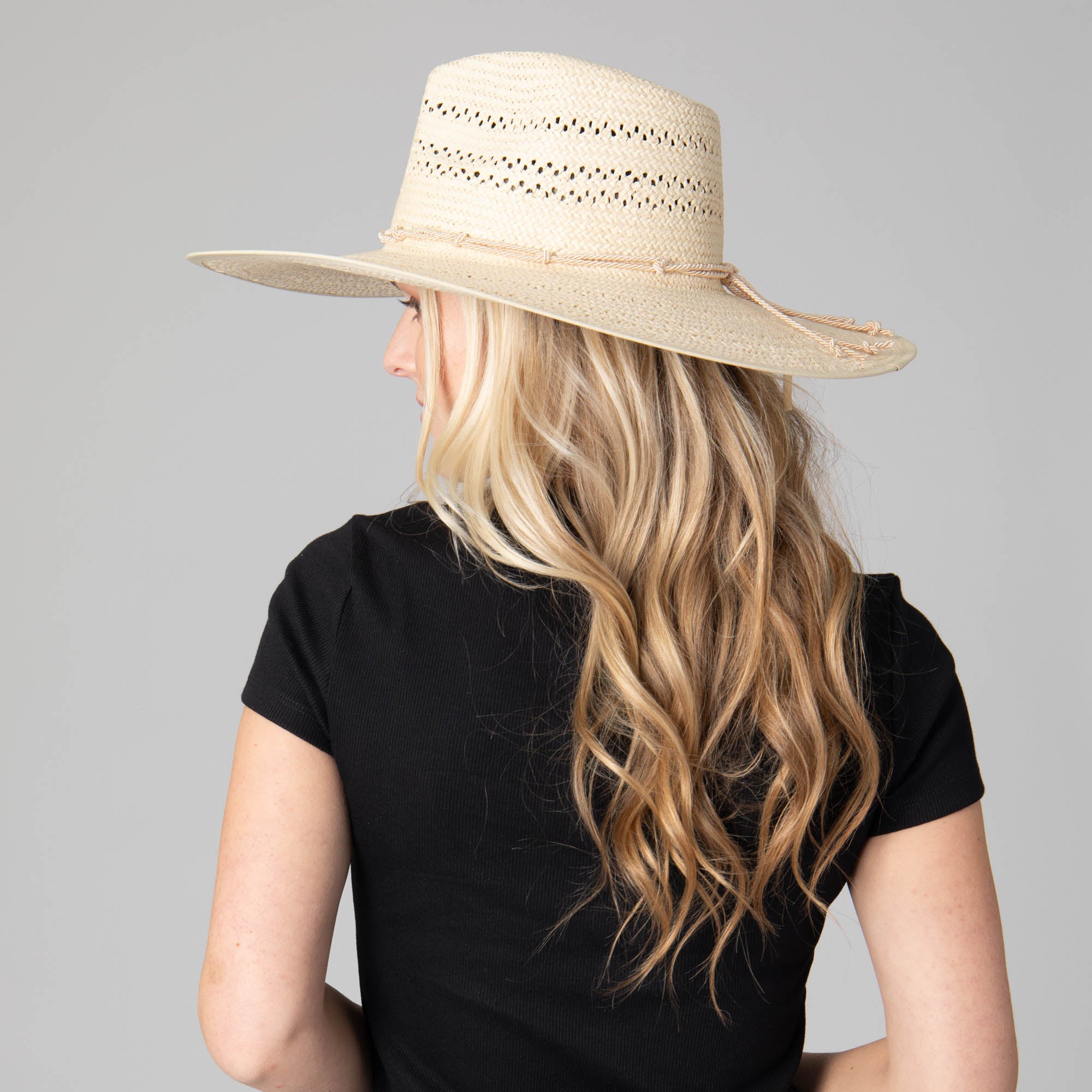 Nori Women's Wide Brim Rancher Hat - Stylish Sun Protection for Outdoor Activities, Gardening, and Beach Vacations