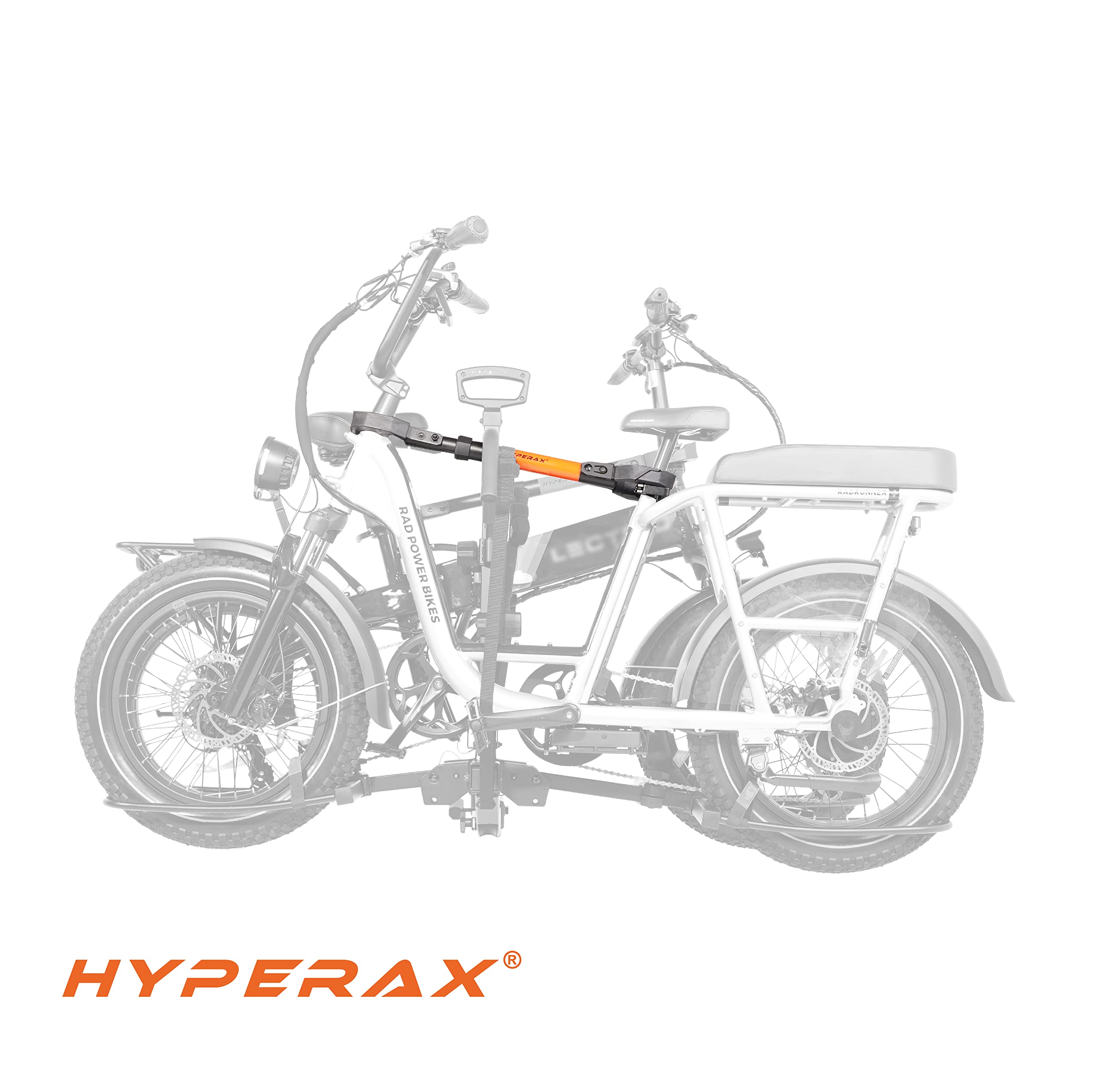 HYPERAX Step Thru eBike Adapter for Hitch Bike Rack - Fits LECTRIC, RAD Power, AVENTON & Other Step Thru/Folding E-Bikes (70 lbs Capacity) - Essential Accessory for Commuting, Road Trips & Outdoor Adventures