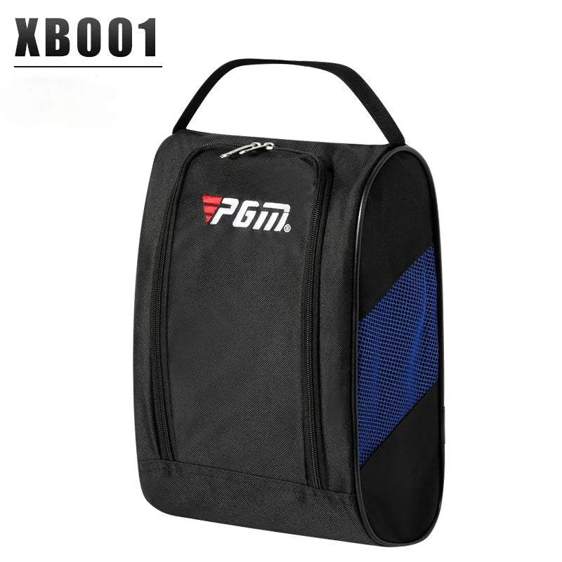 PGM Portable Mini Golf Shoe Bag - Lightweight Nylon Golf Ball Holder & Tee Organizer - Breathable Sports Accessories Pouch for Golfers | Perfect for Travel, Course & Storage