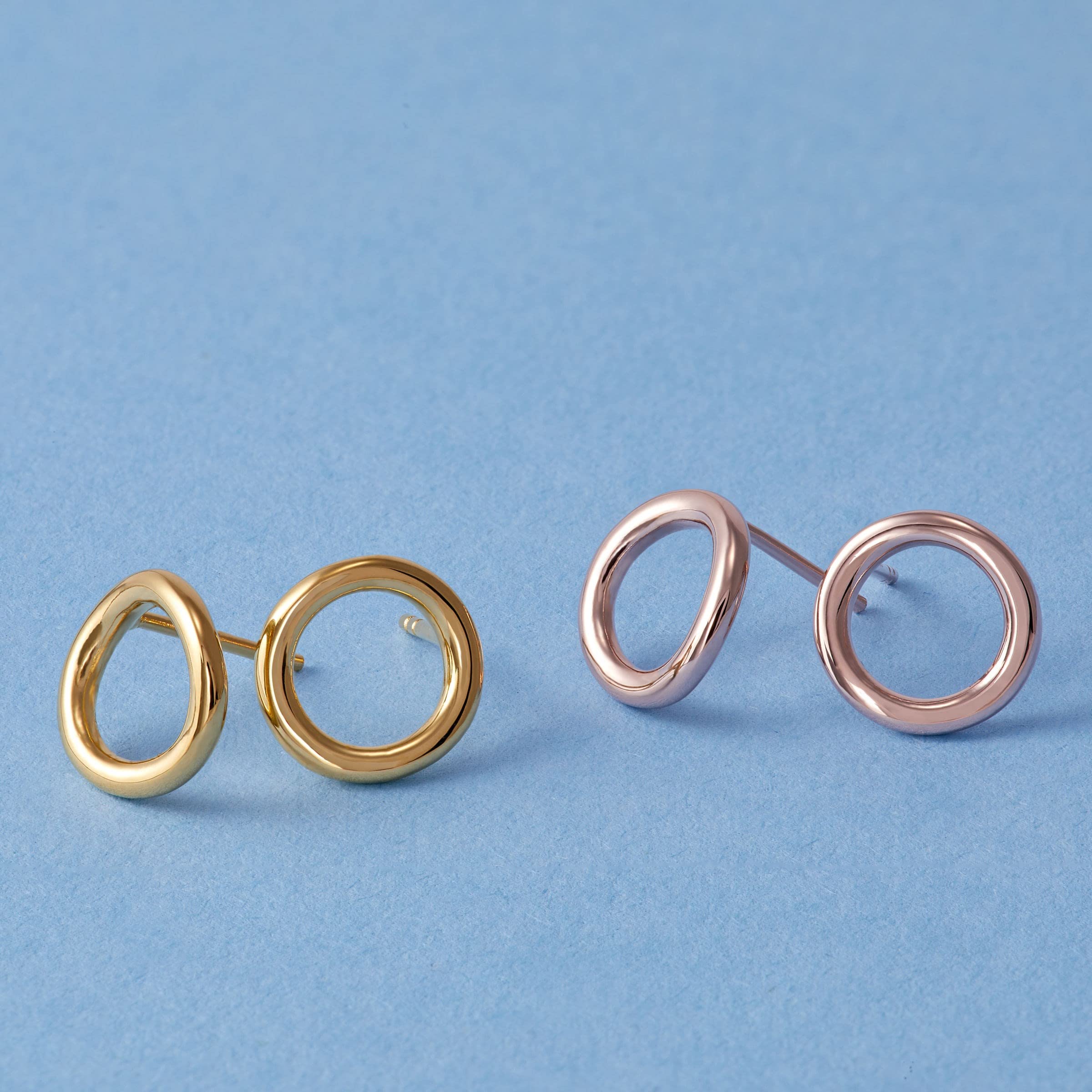 Silpada Sterling Silver 'Karma' Open Circle Stud Earrings - Elegant Jewelry for Women, Perfect for Everyday Wear & Special Occasions
