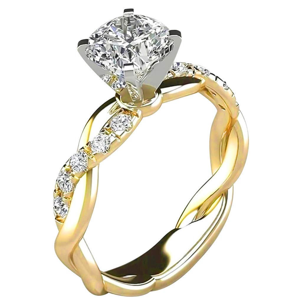 Sparkling Rhinestone Rings for Women - Elegant Wedding & Engagement Jewelry Gifts for Her | Perfect for Proposals & Anniversaries