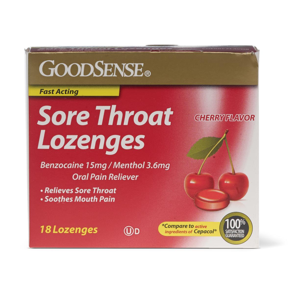 Best Sore Throat Lozenges for Fast Relief - Honey Lemon & Menthol Flavored Cough Drops - Soothe Dry, Itchy Throat - Perfect for Cold, Flu & Allergy Season at Home, Work or Travel