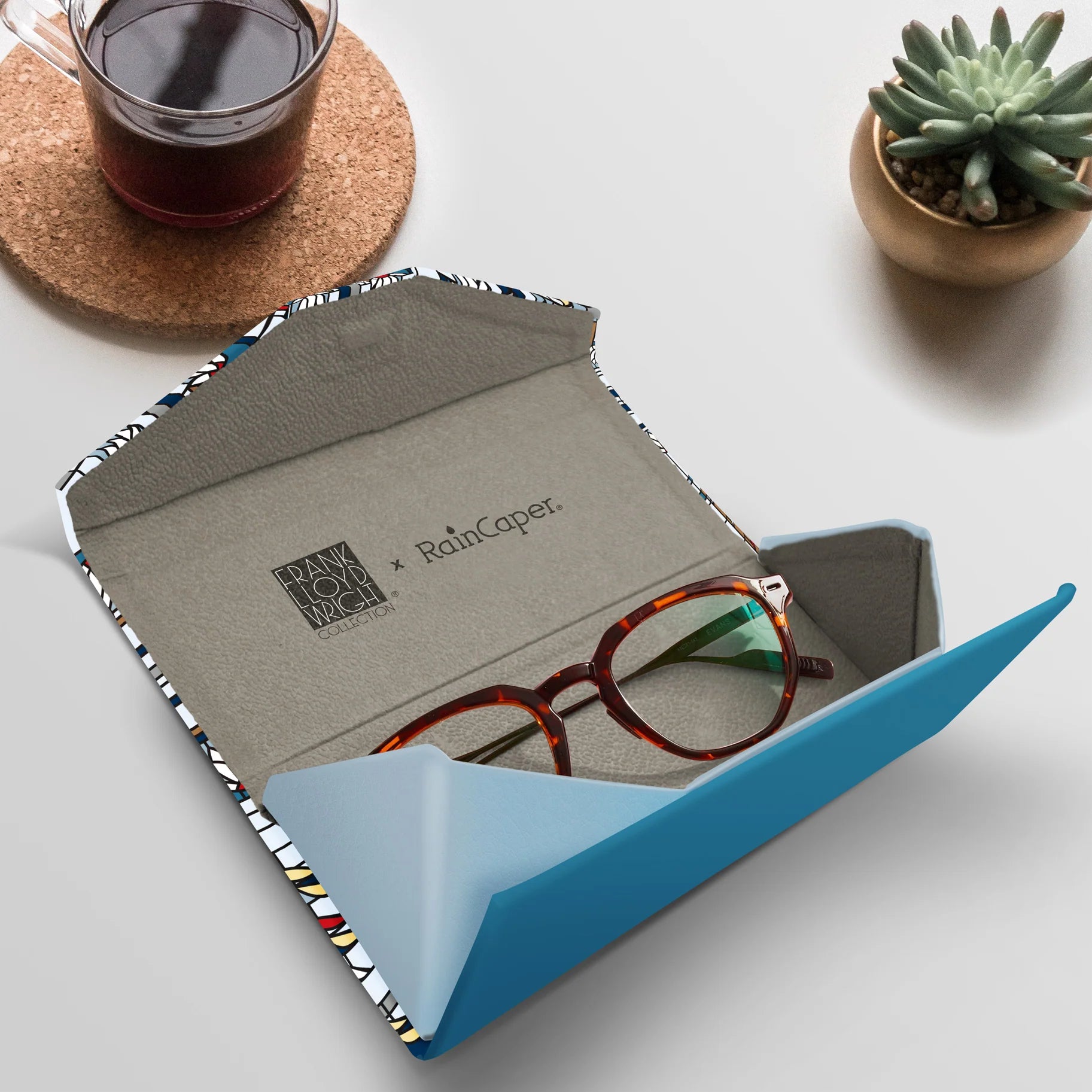 Waterlilies Glasses Case - Elegant & Protective Eyeglass Holder for Women & Men | Perfect for Travel, Office, and Home Storage | Durable & Stylish Eyewear Accessory