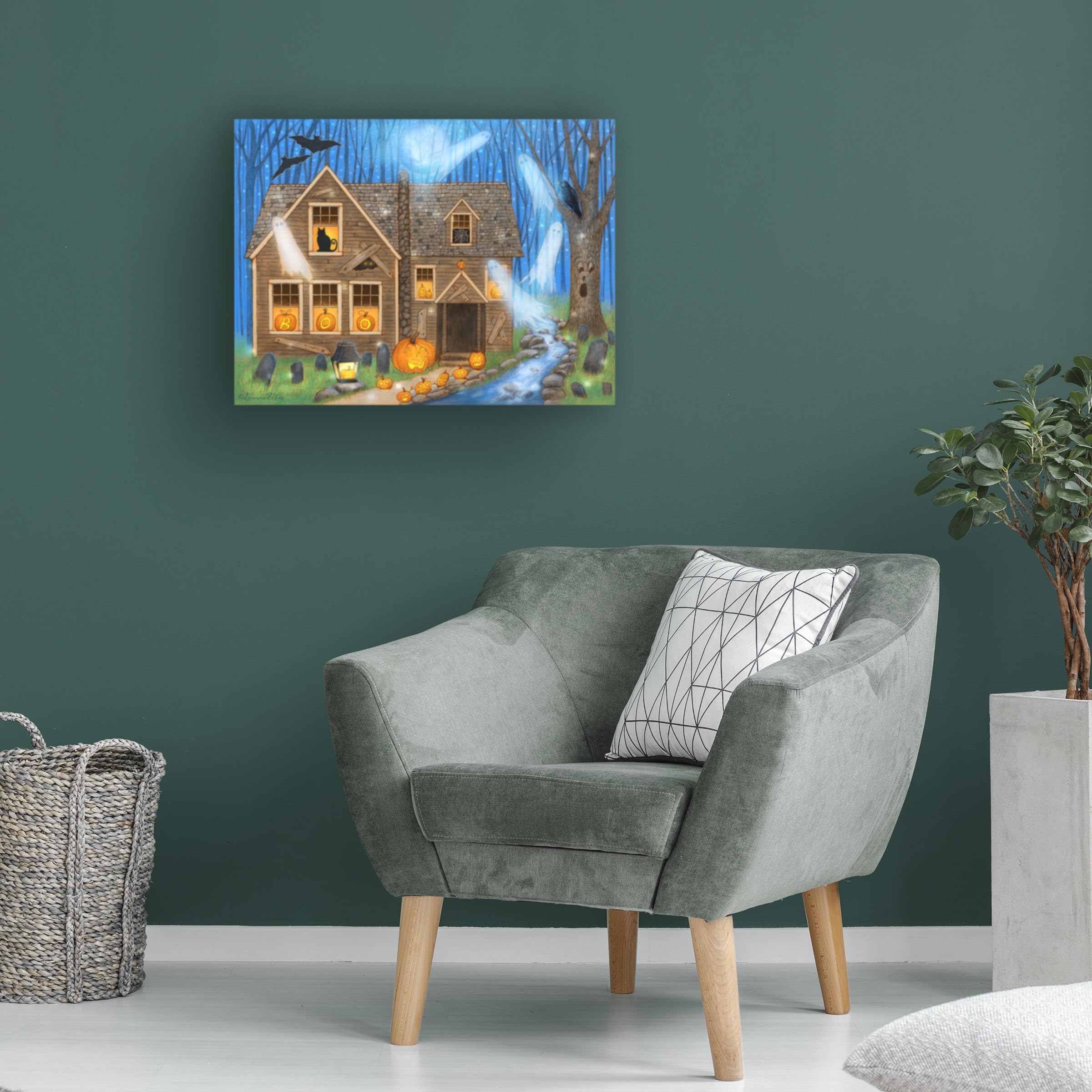 Trademark Fine Art 'Pumpkin Party' Canvas Wall Art Print by Art and a Little Magic - Perfect for Halloween Decor, Fall Home Decor & Gift Giving