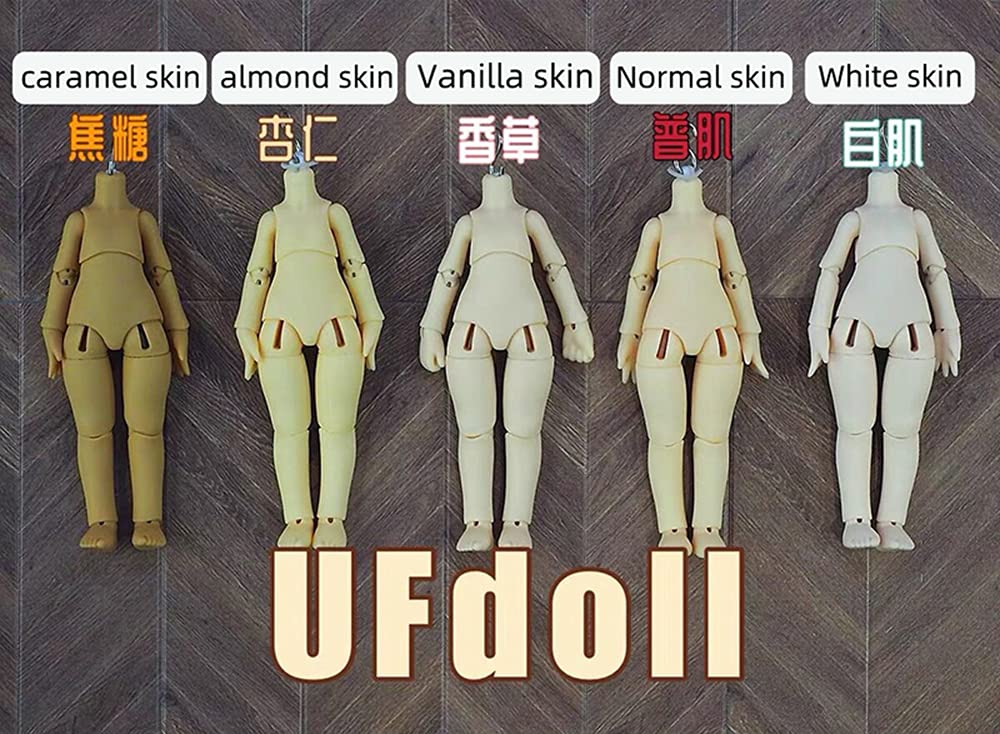 1/12 UFDoll Jointed Replacement Body for GSC & STO Head - White Skin BJD Action Figure Accessory | Perfect for Custom Doll Making, Photography & Collecting
